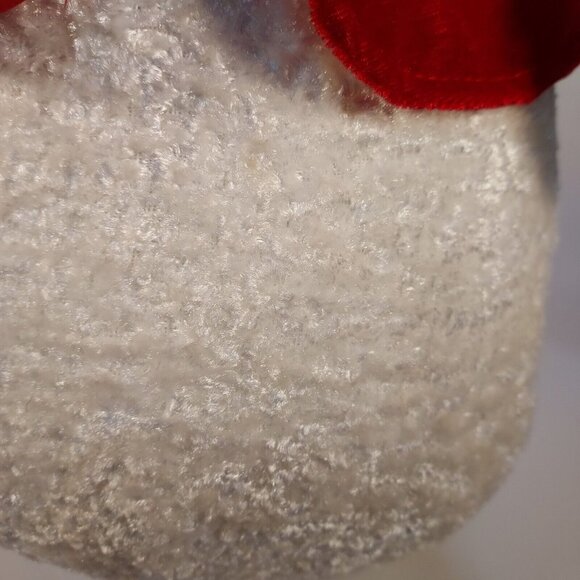 Snow Lady Plush In Red Velvet & Faux Fur Outfit Vintage 18" Tall - Picture 9 of 13